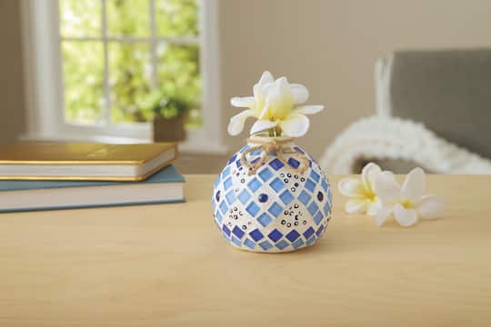 Blue Mosaic Vase Kit by Make Market®